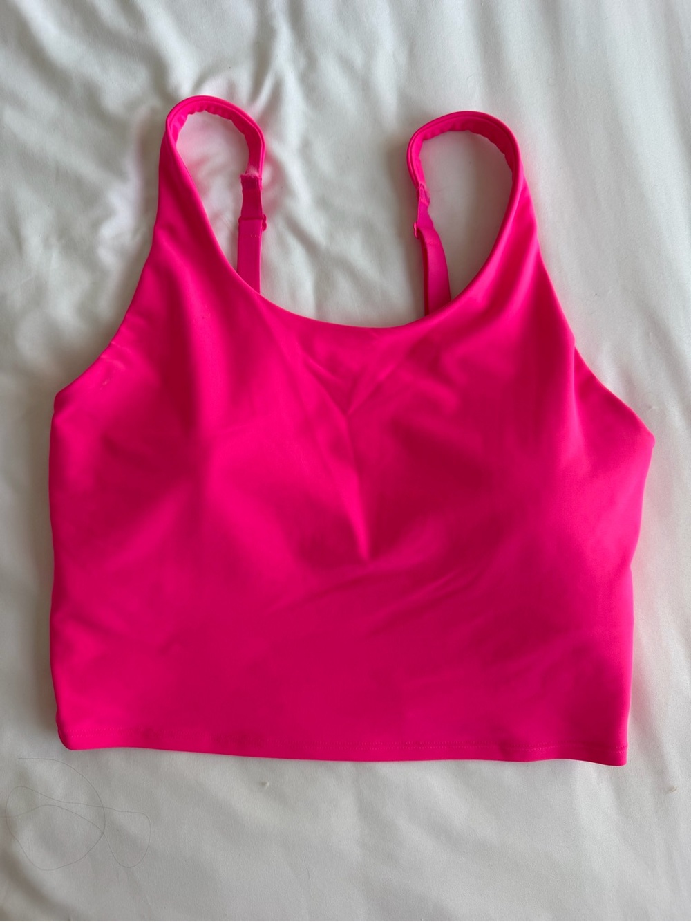 Old Navy PowerSoft Bright Hot Pink Sports Crop Tank